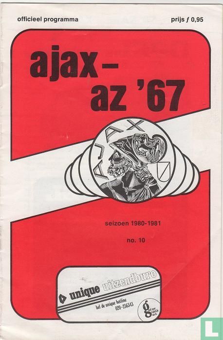 AZ Programma 18-okt-1980 Ajax uit